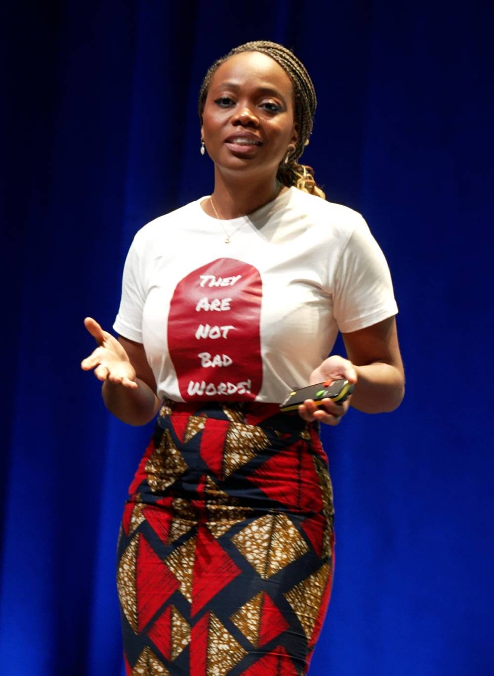 Dr Aziza Sesay on stage speaking RCGPAC 2025 in Newport